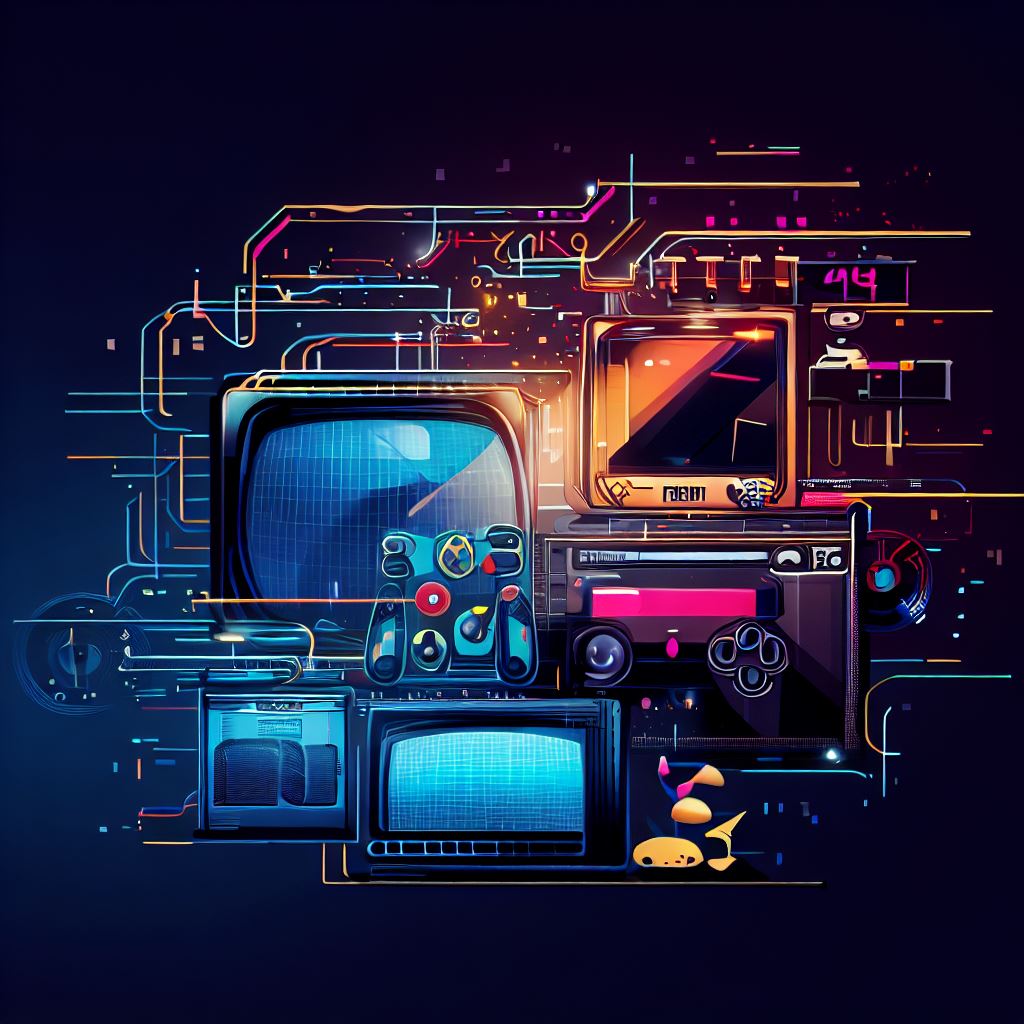 Retro and vintage gaming consoles and controllers illustrating the history of gaming evolution