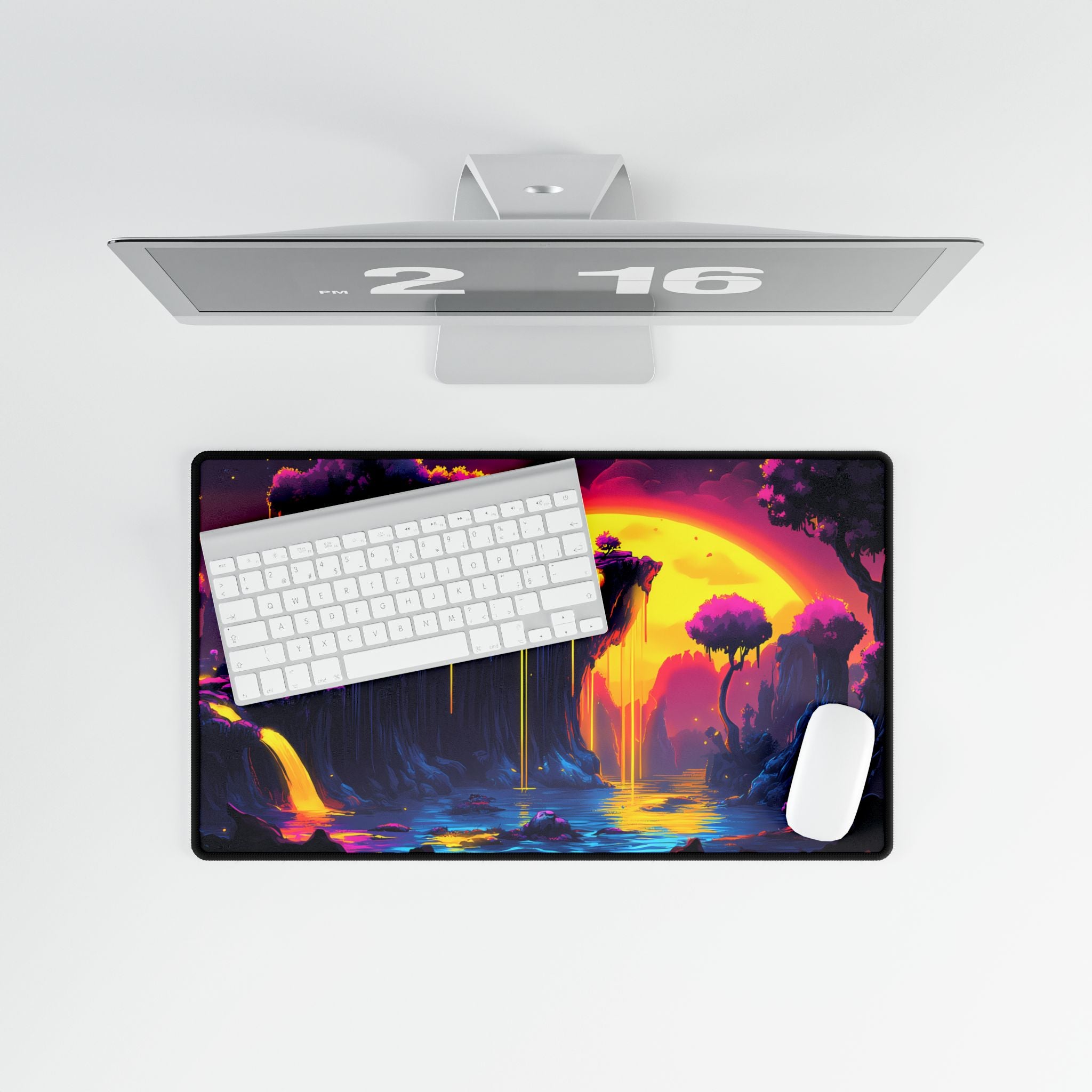 Trippy River - Desk Mat