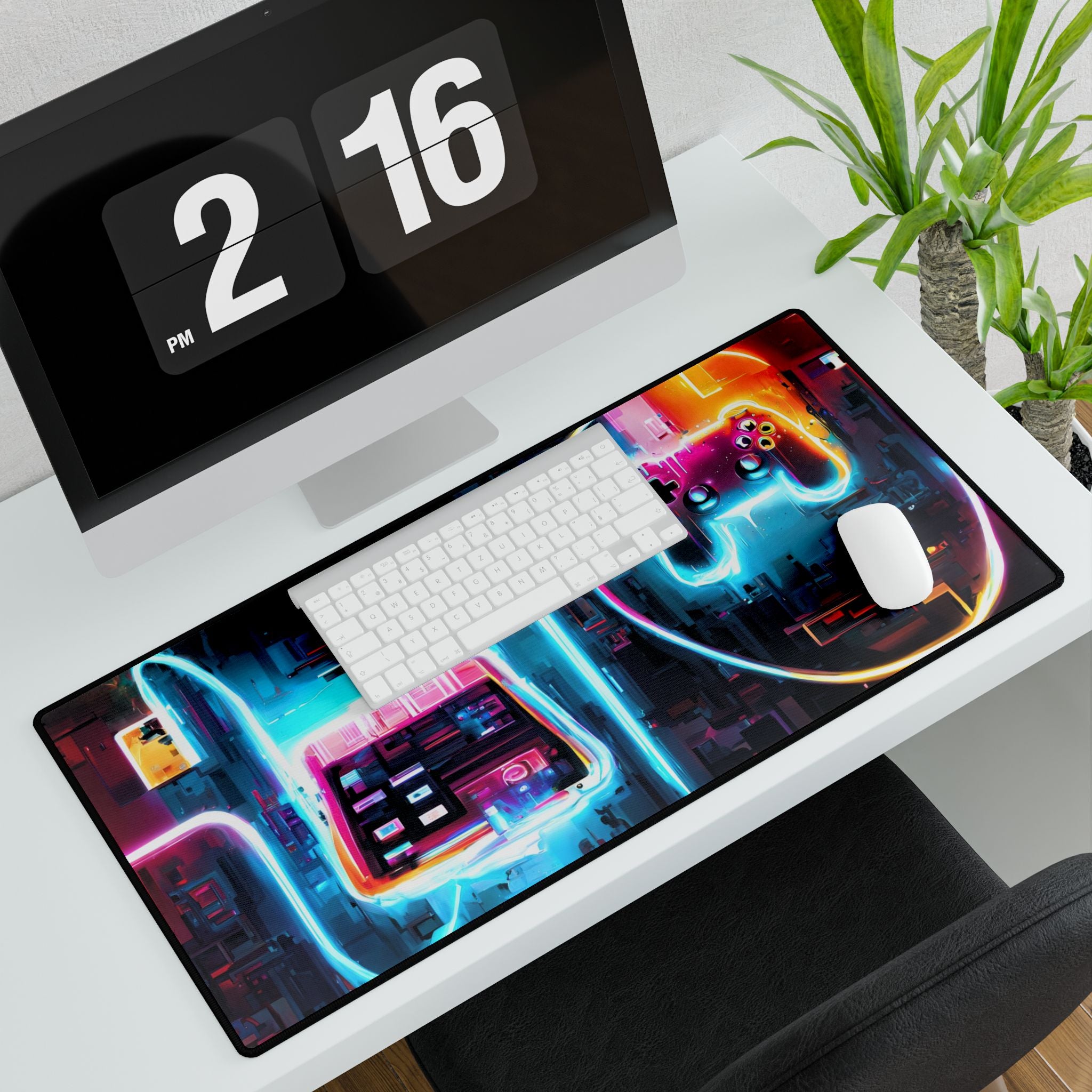 Retro Neon - Desk Mat
