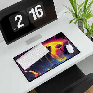 Trippy River - Desk Mat