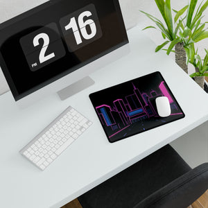 Neon night - Desk Mat