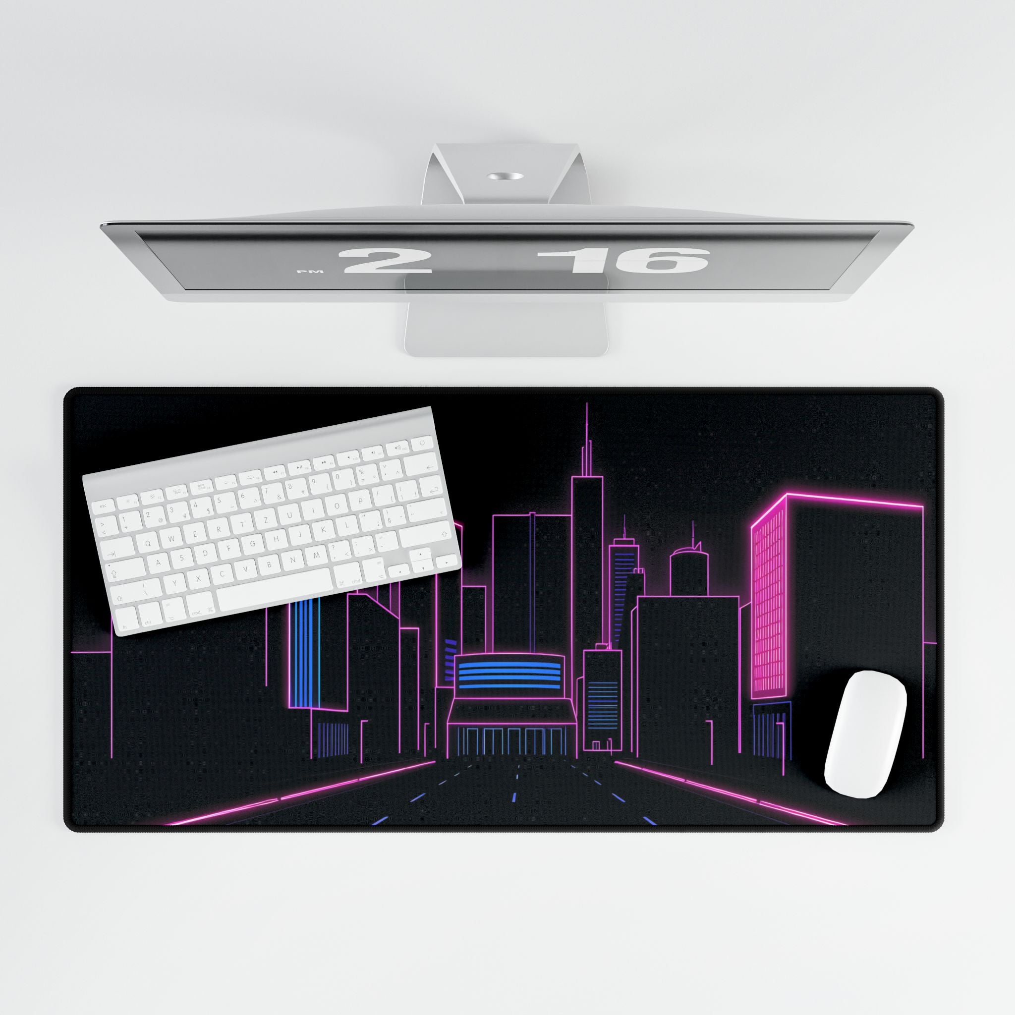 Neon night - Desk Mat