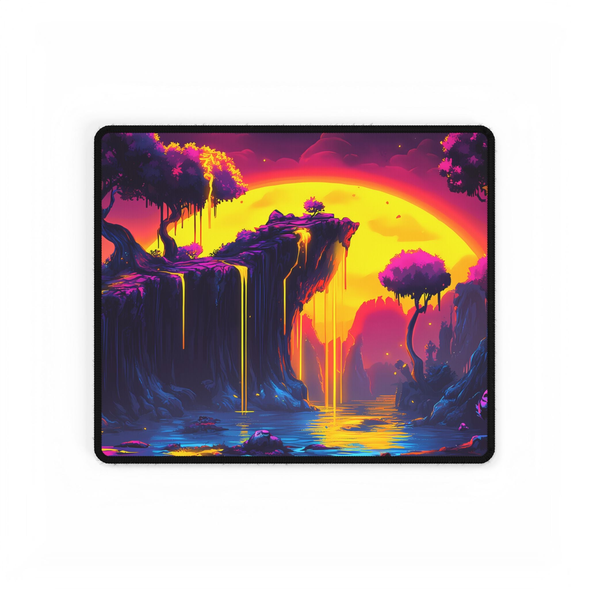 Trippy River - Desk Mat