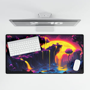 Trippy River - Desk Mat