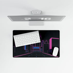 Neon night - Desk Mat