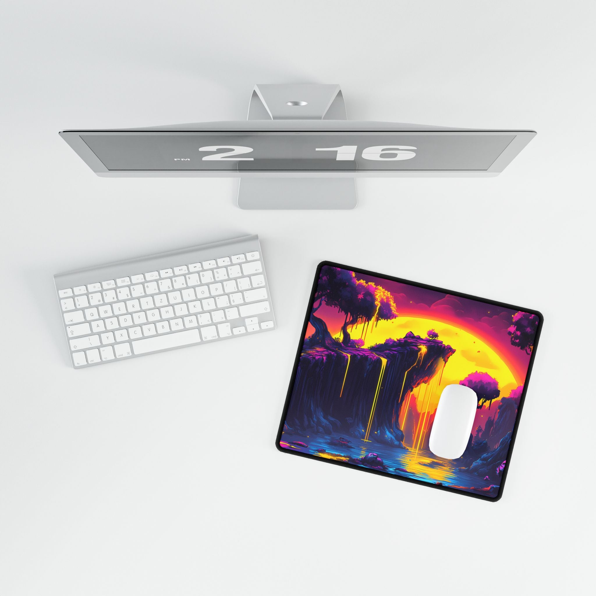 Trippy River - Desk Mat