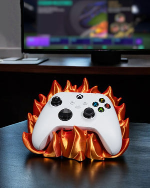 GK Kustomz Fire Themed Controller Stand 3D Printed