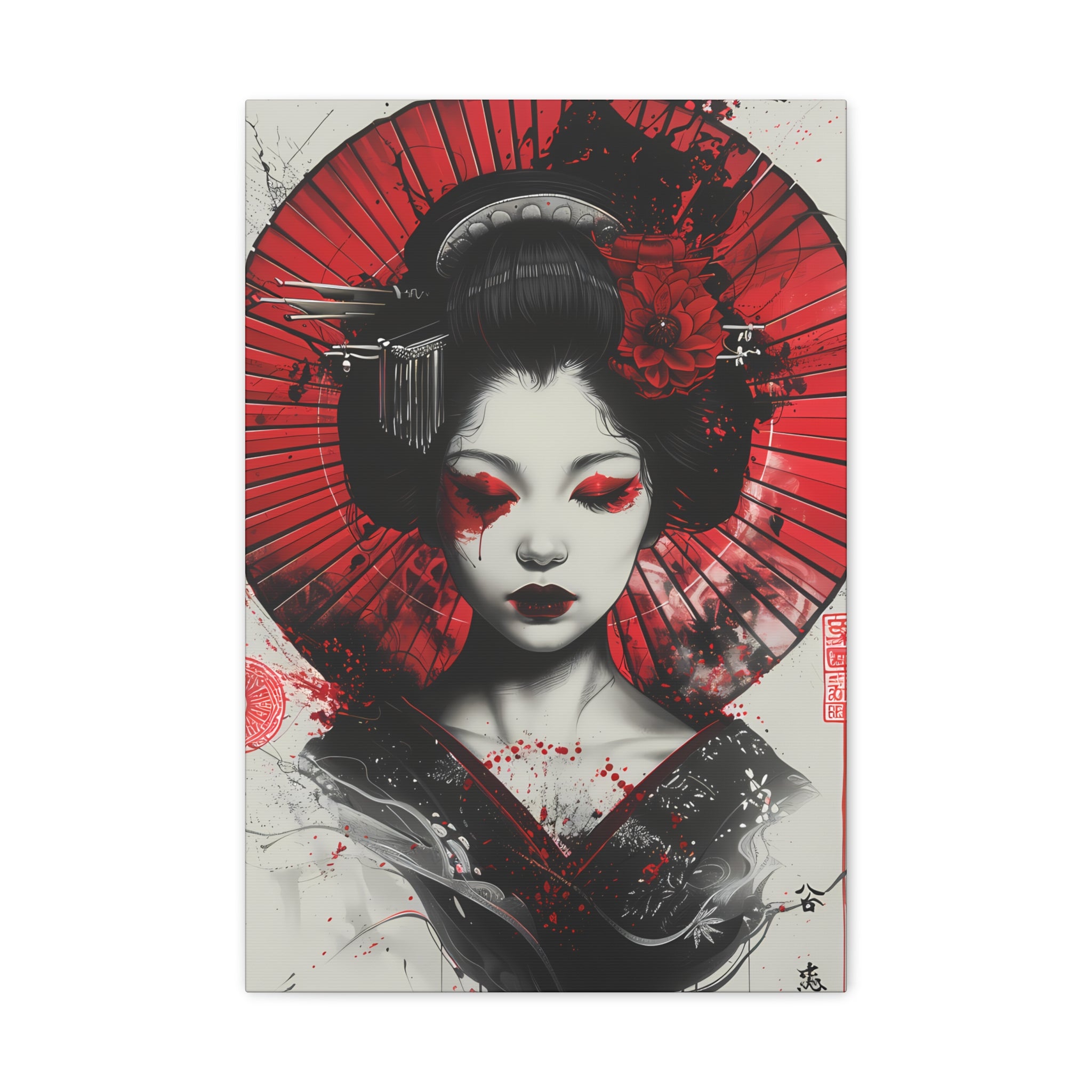 Scarlet Elegance - Canvas Wall Art by GK Kustomz