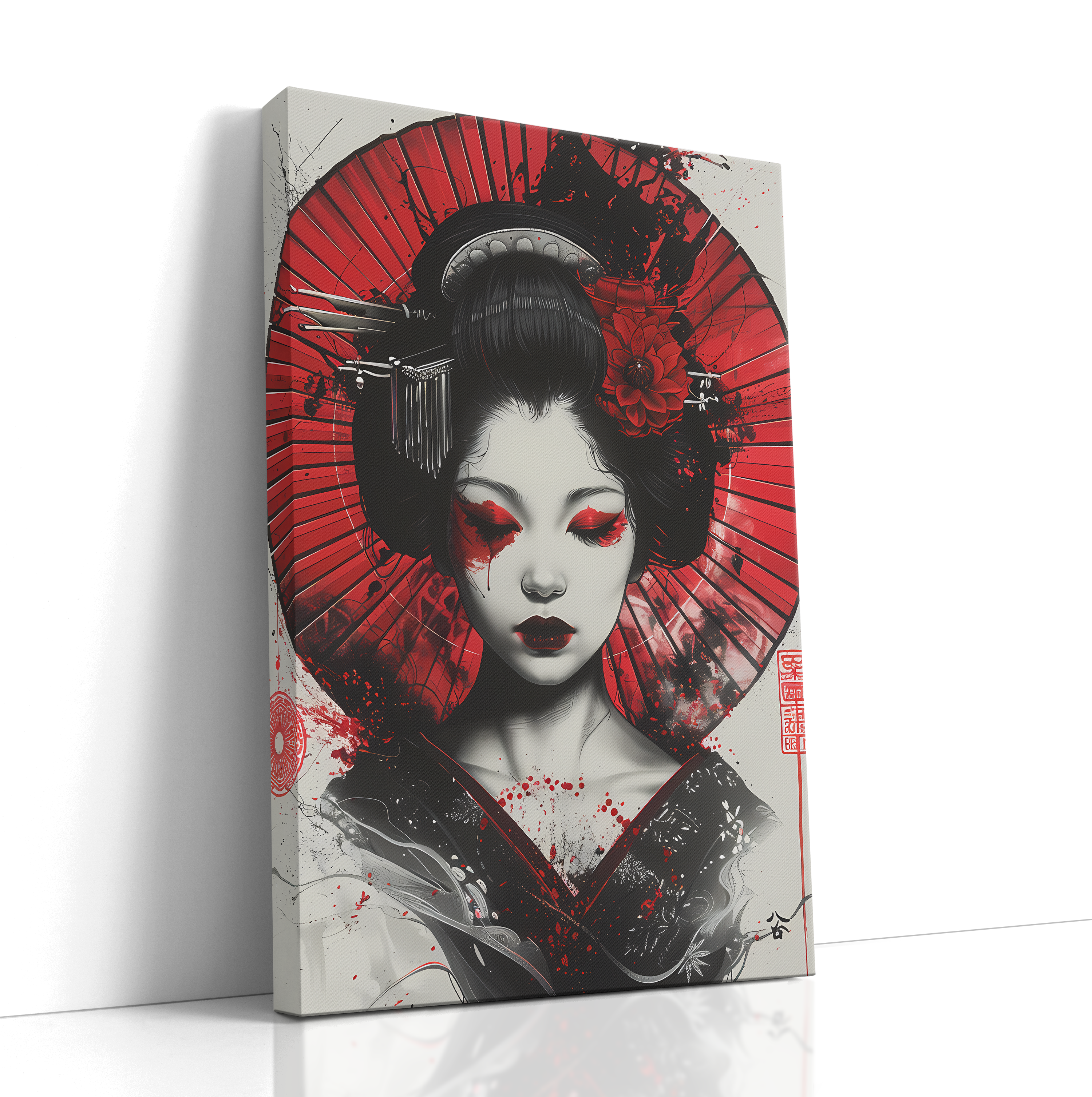 Scarlet Elegance - Canvas Wall Art by GK Kustomz